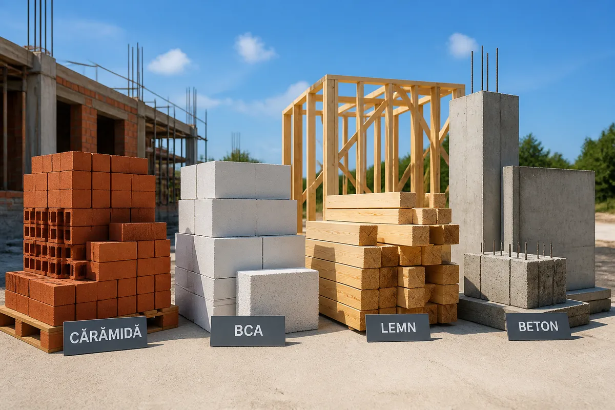 materiale construcție casă comparație România