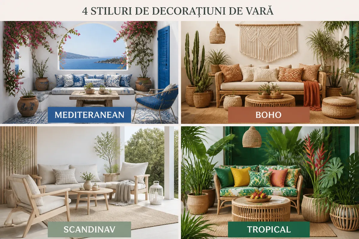 stiluri decorațiuni vară interior exterior