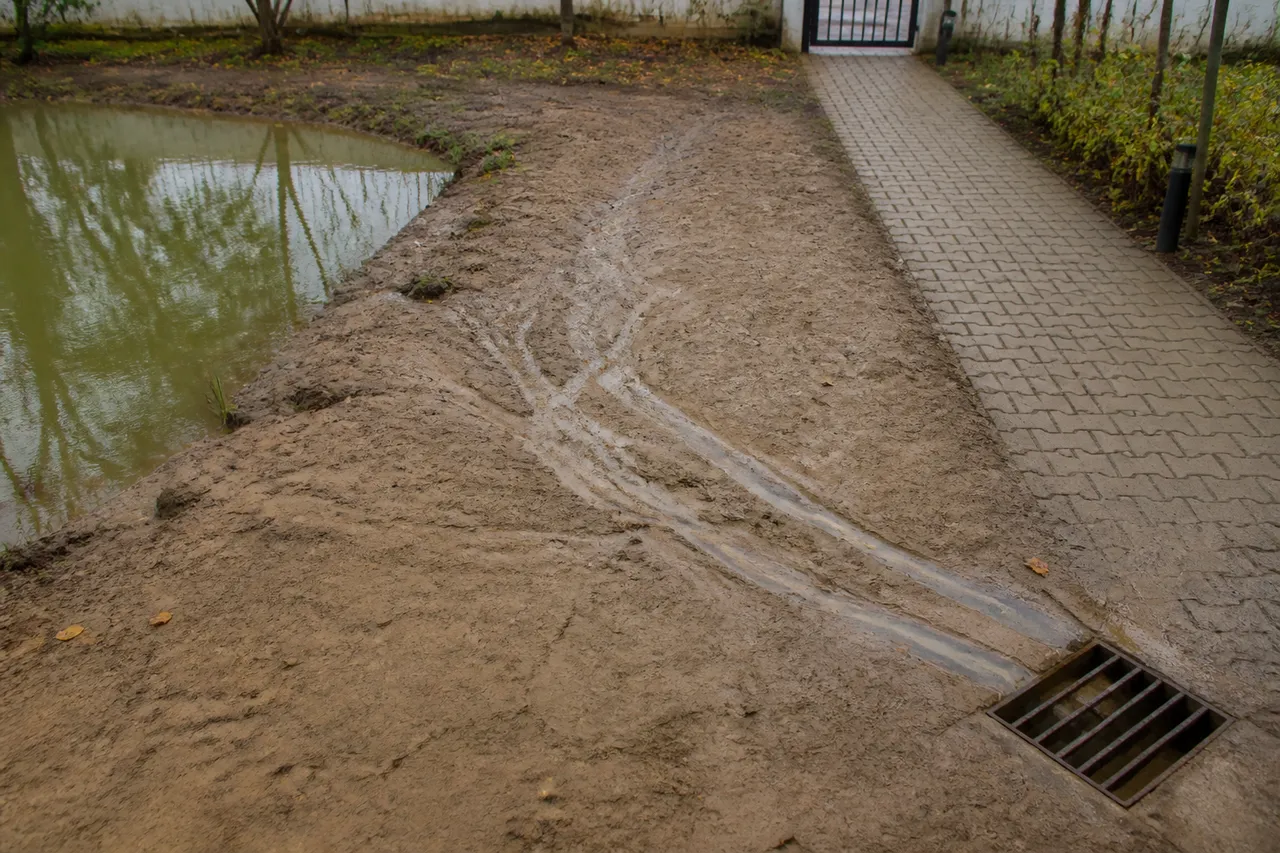băltire apă curte sol argilos drenaj