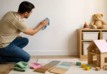 Vopseaua lavabilă potrivită pentru casele cu copii se alege după finisaj Vopseaua lavabilă potrivită pentru casele cu copii se alege după finisaj
