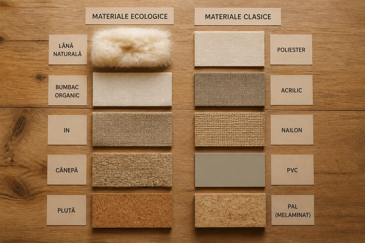 comparație materiale ecologice vs clasice construcții