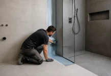 Dușul walk-in fără infiltrații începe cu ordinea corectă a lucrărilor Dușul walk-in fără infiltrații începe cu ordinea corectă a lucrărilor