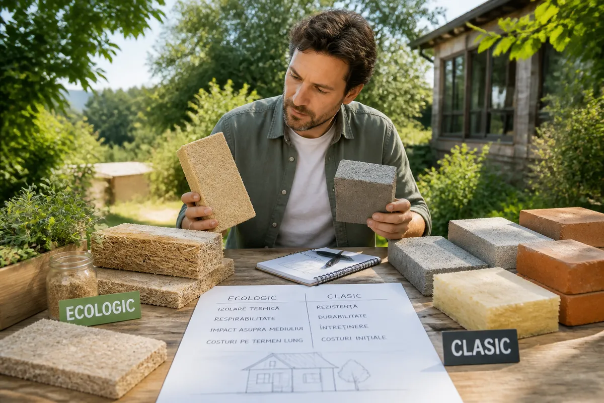 materiale de construcție ecologice comparație România