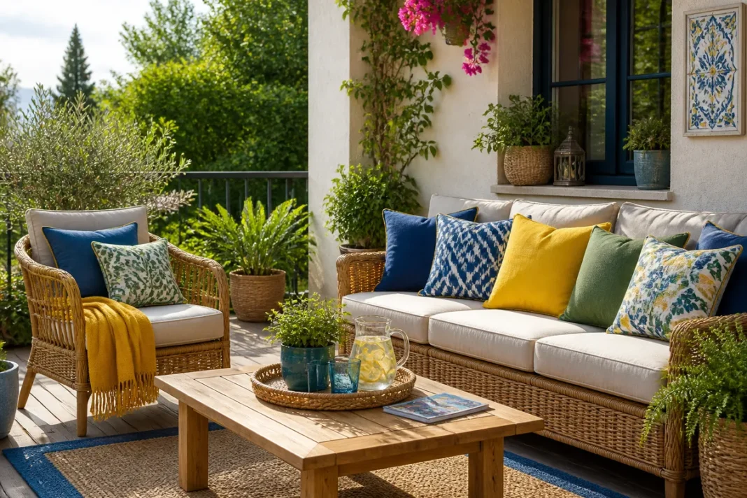 Perne decorative de vară care transformă terasa și livingul tău
