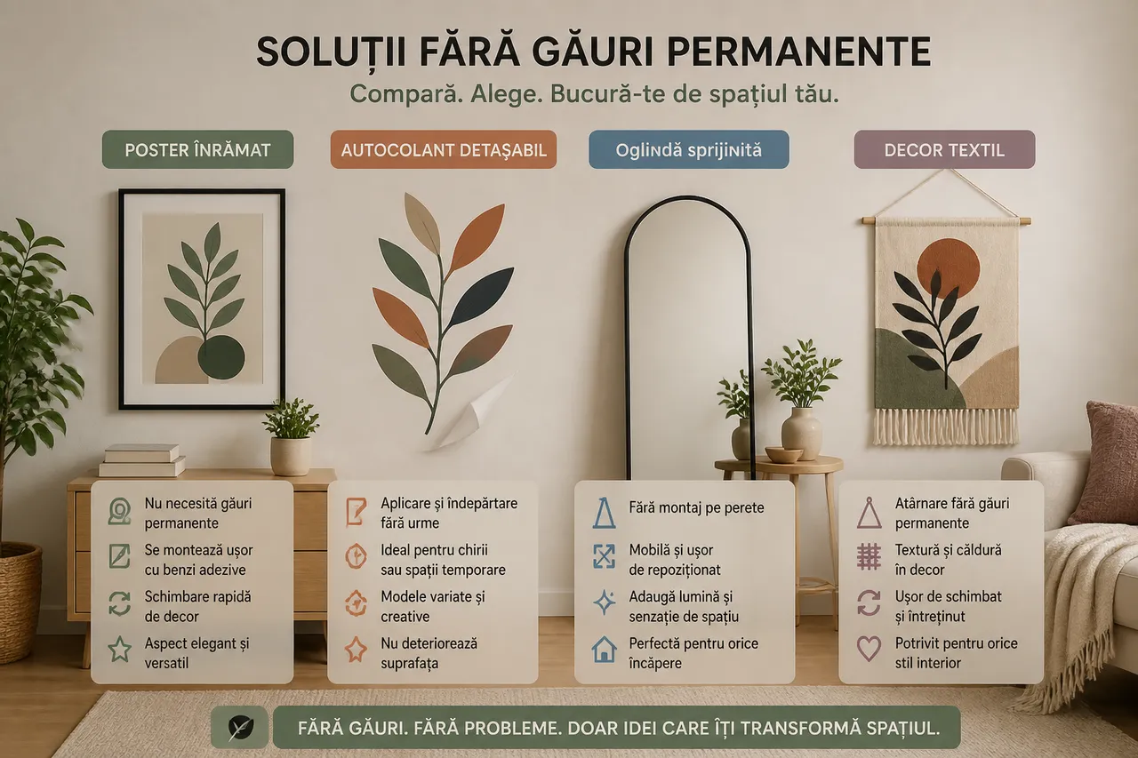 variante de decorare reversibilă