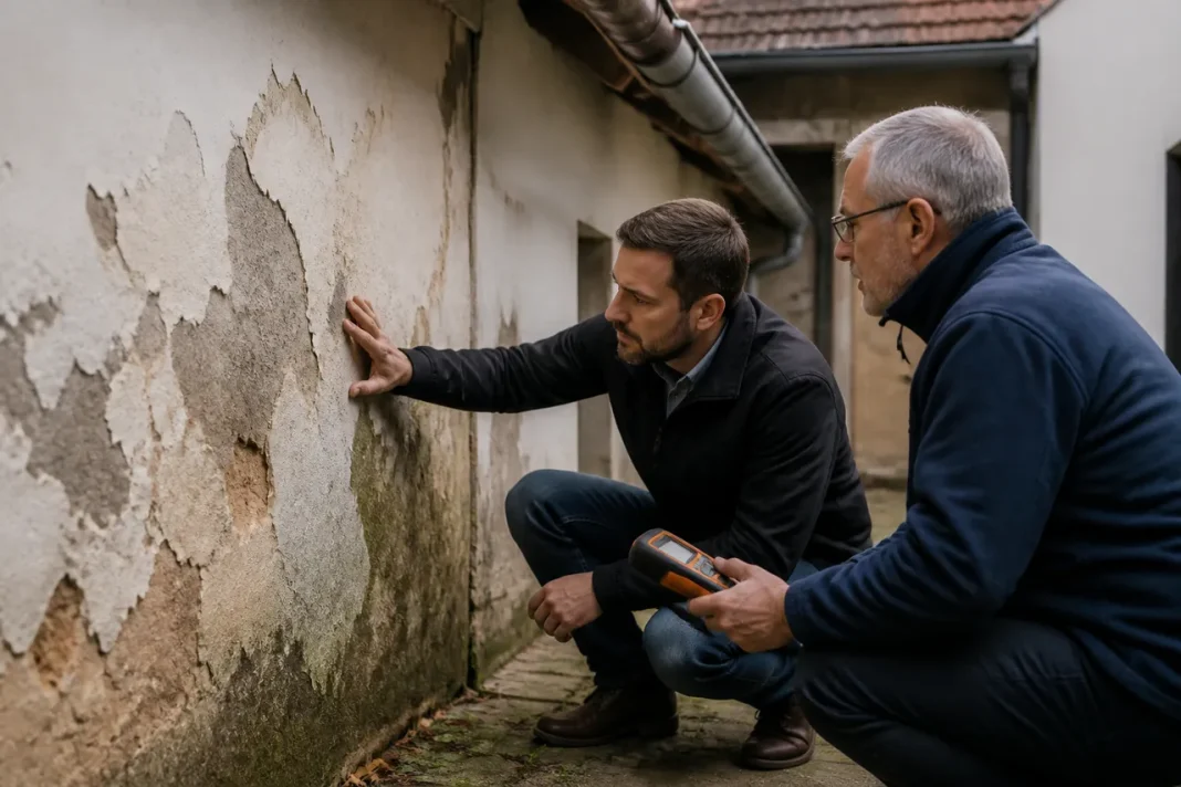 Casa veche cu pereți umezi se repară în ordinea care oprește apa