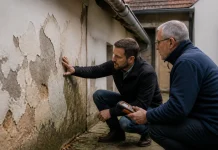 Casa veche cu pereți umezi se repară în ordinea care oprește apa Casa veche cu pereți umezi se repară în ordinea care oprește apa
