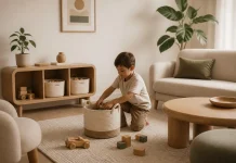 Decorul minimalist într-o casă cu copii rămâne aerisit și sigur Decorul minimalist într-o casă cu copii rămâne aerisit și sigur