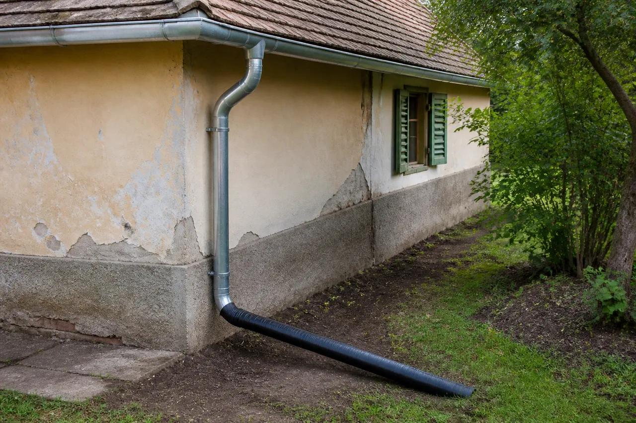 drenaj casă veche și protecția fundației