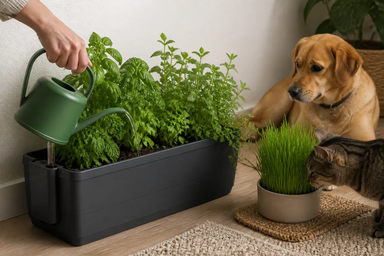 întreținerea sigură a plantelor într-o curte cu animale de companie