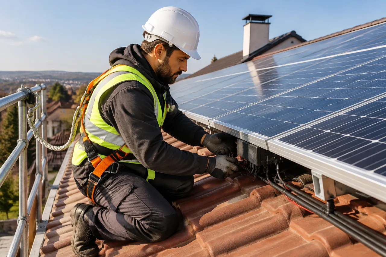 mentenanța panourilor fotovoltaice pe acoperiș