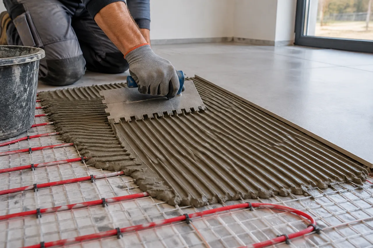 adeziv pentru plăci ceramice pe încălzire în pardoseală