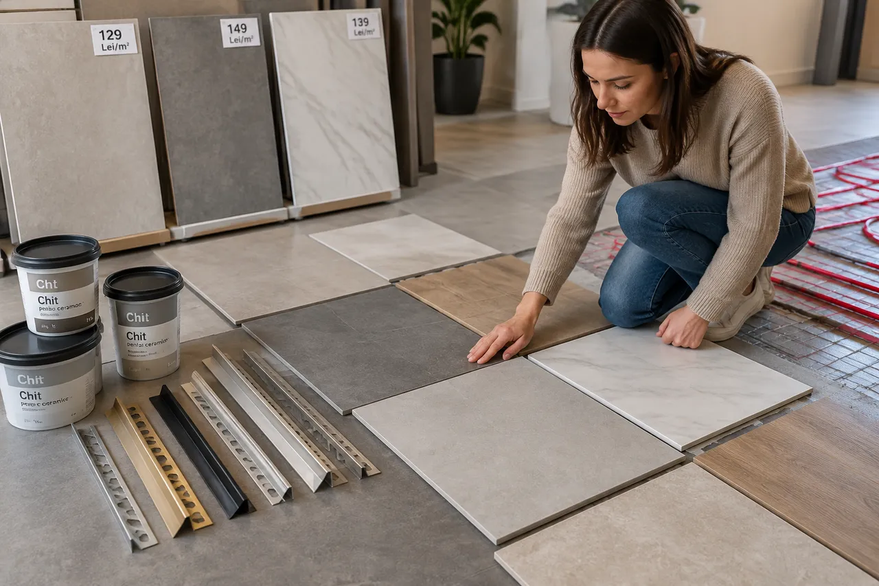alegerea finisajului ceramic pentru încălzire în pardoseală