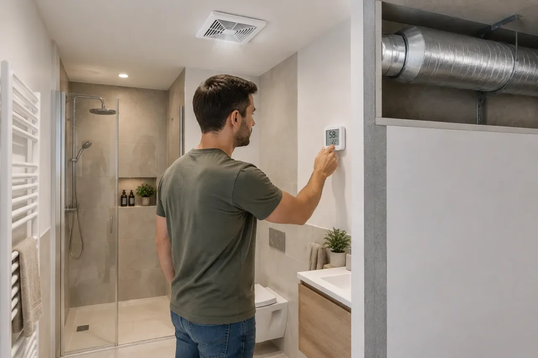 Baia fără fereastră respiră corect printr-o ventilație bine dimensionată