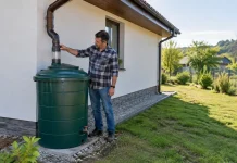 Colectarea apei pluviale lângă casă începe cu dirijarea corectă de pe acoperiș Colectarea apei pluviale lângă casă începe cu dirijarea corectă de pe acoperiș