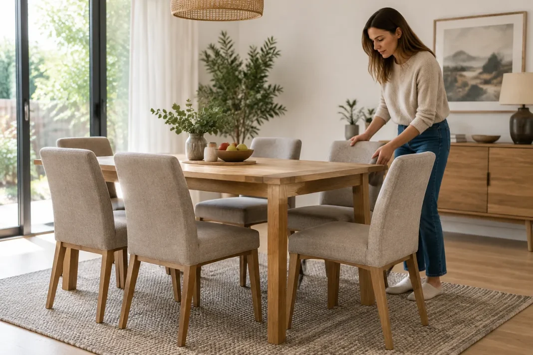 Covorul sub masa de dining se alege după spațiu utilizare și întreținere Covorul sub masa de dining se alege după spațiu utilizare și întreținere