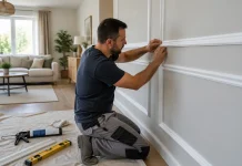 Profile decorative din poliuretan pe pereți care adaugă relief fără aglomerare Profile decorative din poliuretan pe pereți care adaugă relief fără aglomerare