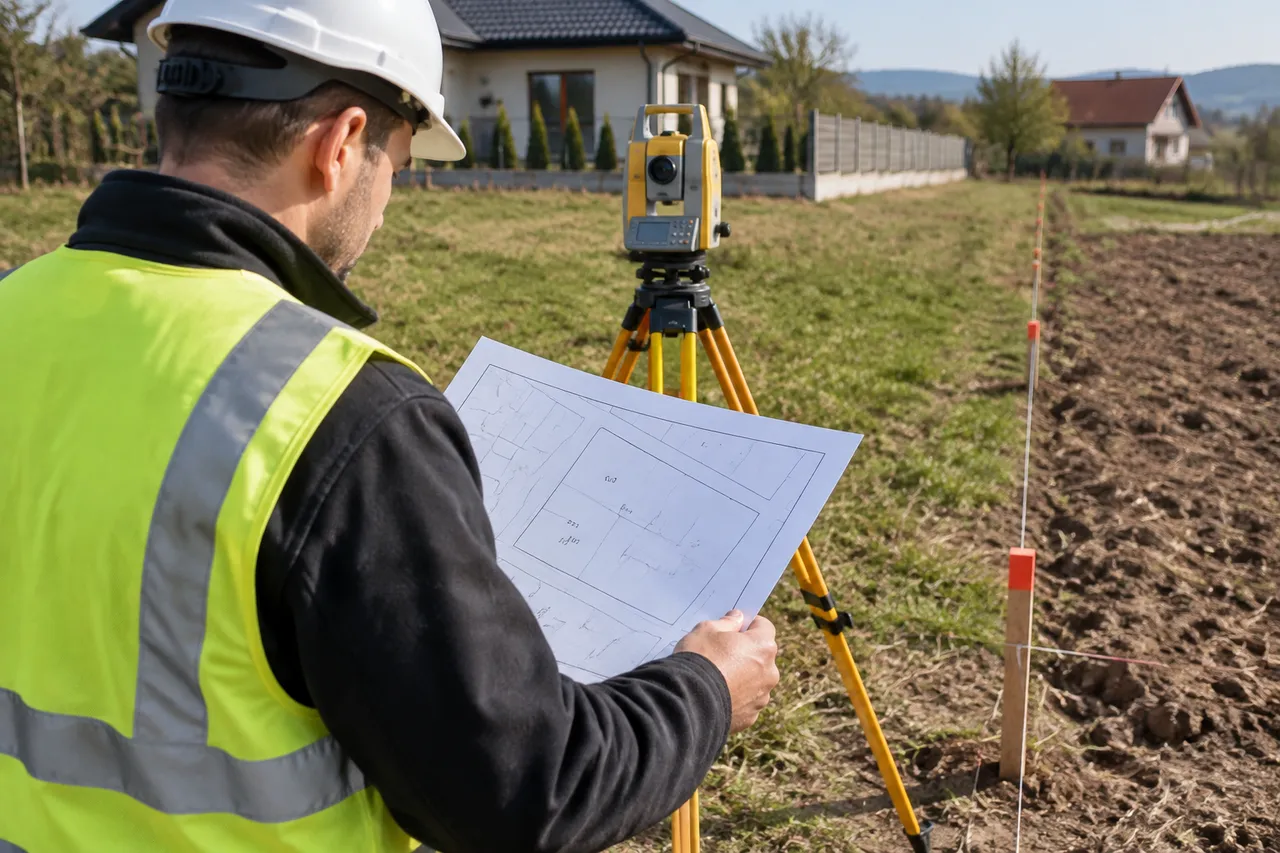 verificarea hotarului dintre proprietăți înainte de construirea gardului